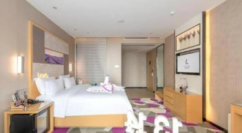 Bed in Lavande Hotel Foshan Nanhai Xinduhui Dali Commercial Pedestrian Street
