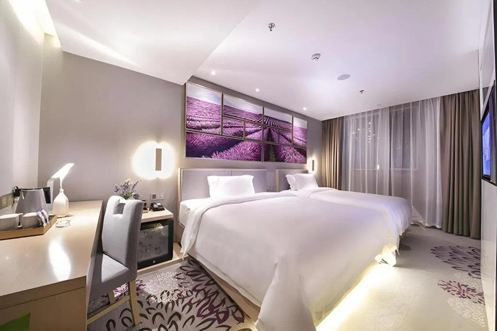Bed in Lavande Hotel Beijing Guanganmen Lize Commercial Zone