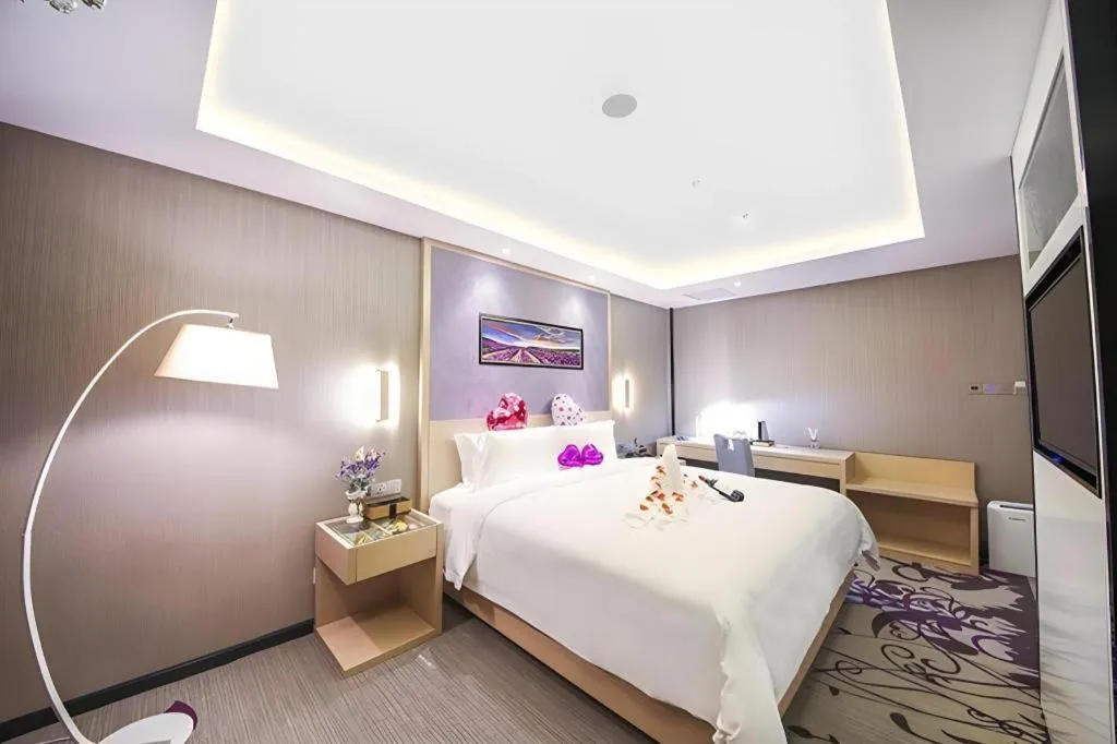 Bed in Lavande Hotel Beijing Guanganmen Lize Commercial Zone