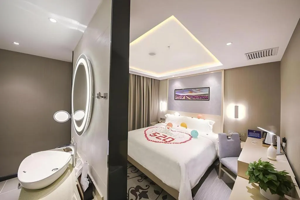 Bed in Lavande Hotel Beijing Guanganmen Lize Commercial Zone