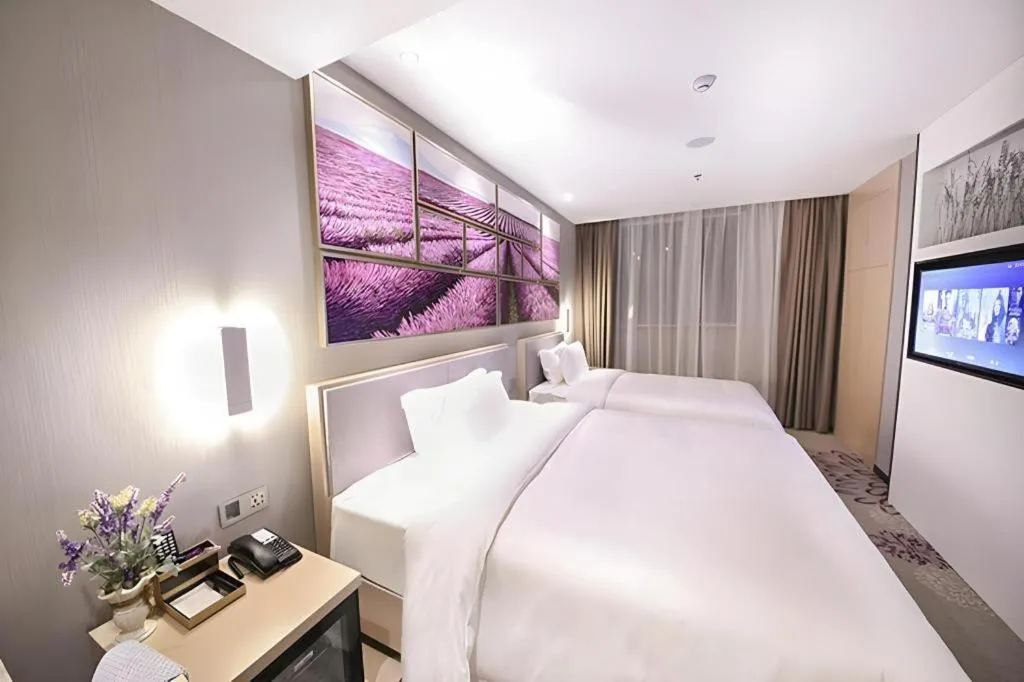 Bed in Lavande Hotel Beijing Guanganmen Lize Commercial Zone
