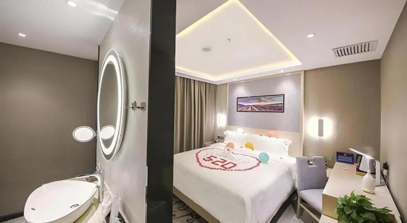 Bed in Lavande Hotel Beijing Guanganmen Lize Commercial Zone
