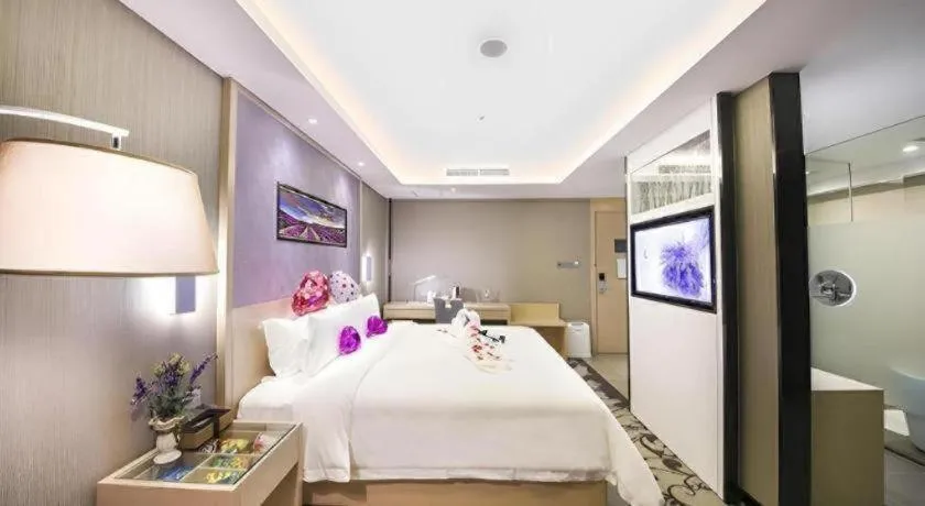 Bed in Lavande Hotel Beijing Guanganmen Lize Commercial Zone