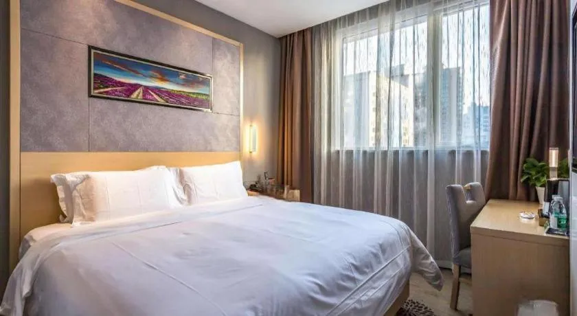 Bed in Lavande Hotel Beijing Guanganmen Lize Commercial Zone