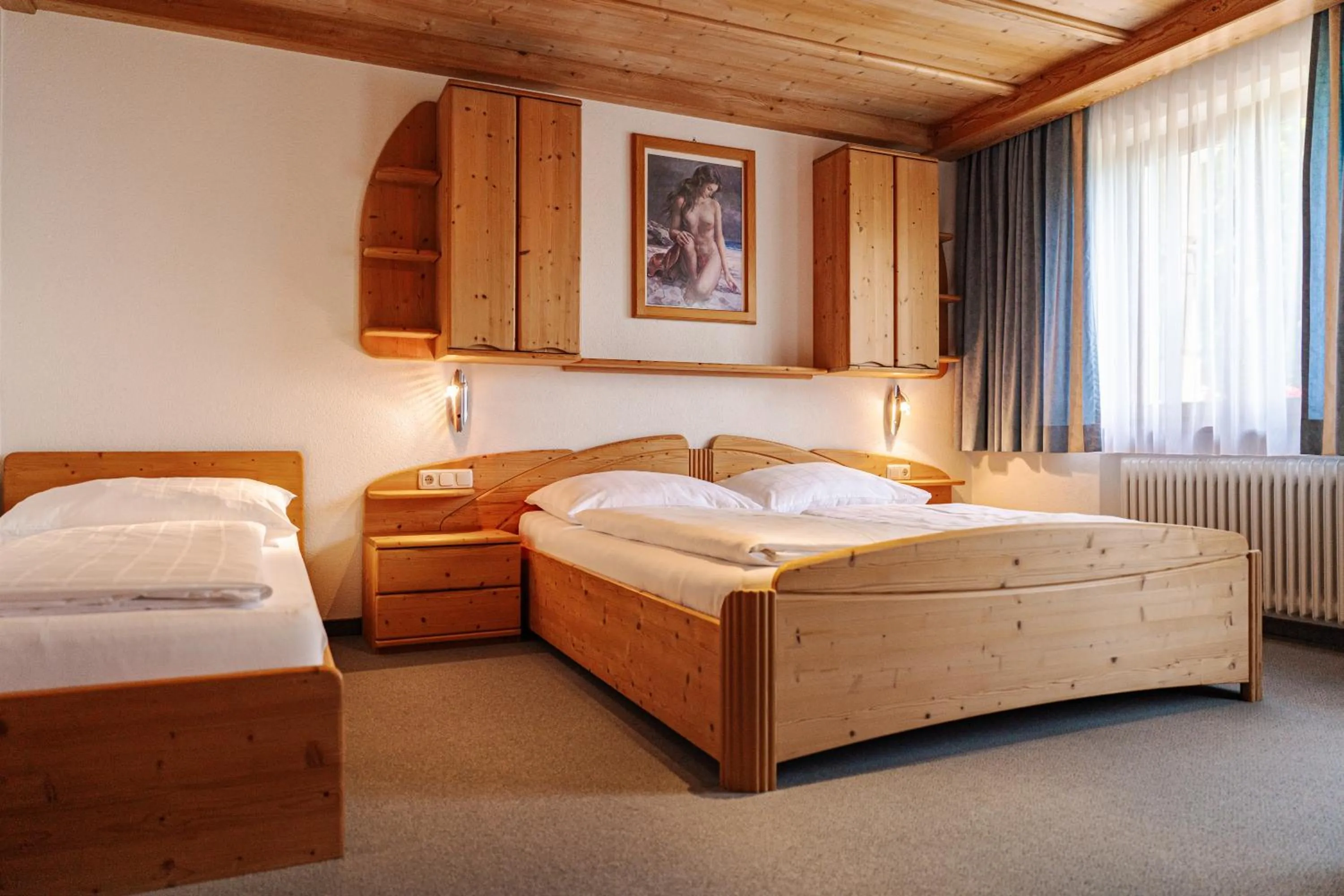 Bed in Pension Schlossberg