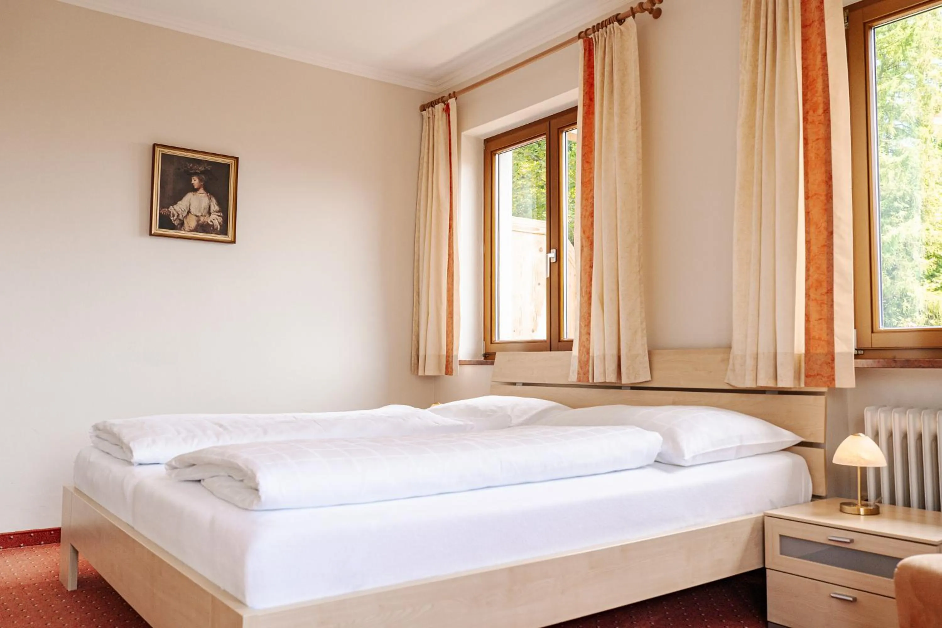 Bed in Pension Schlossberg