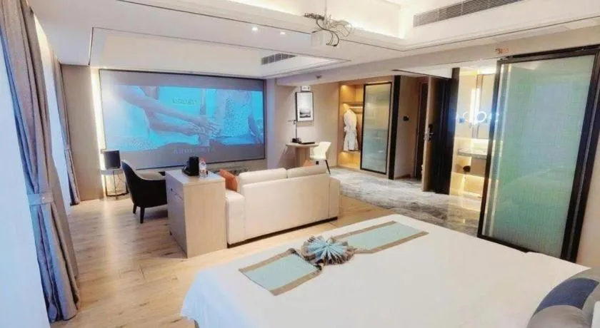 Bed in GreenTree Eastern Dali Railway Station Hotel