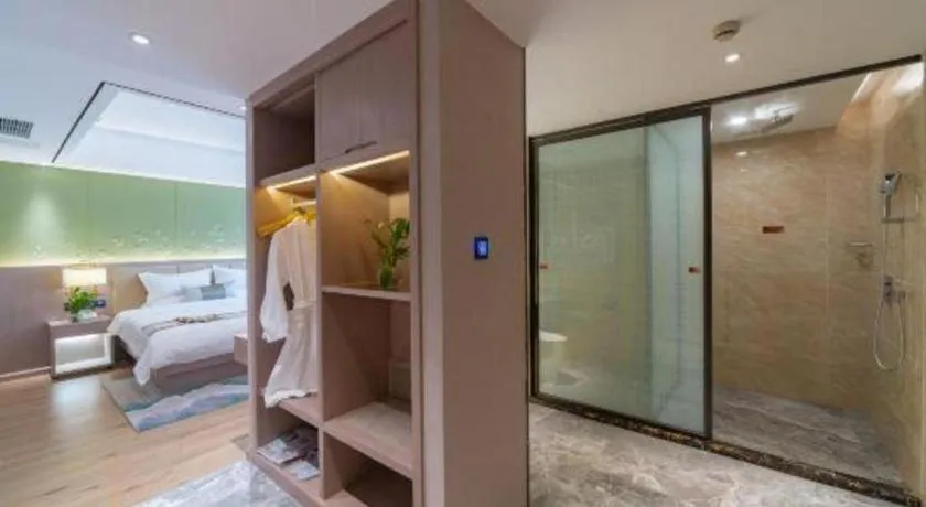 Bed in GreenTree Eastern Dali Railway Station Hotel