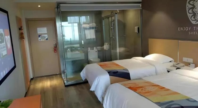 Bed in Shell Nanjing Jiangning District University City Hotel