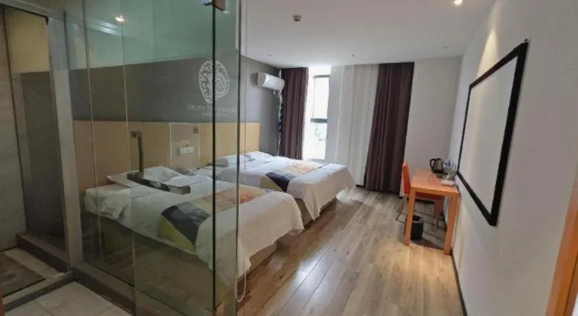 Bed in Shell Nanjing Jiangning District University City Hotel