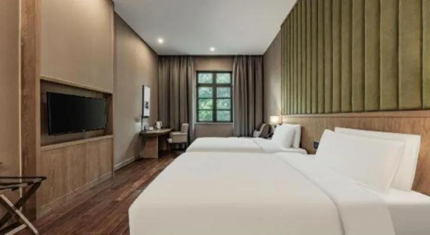 Bed in Atour Hotel Nantong Langshan Scenic Area