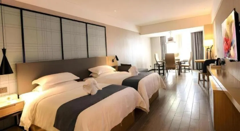 Bed in GreenTree Eastern Hotel Hunan Changsha Xinsha Luositang Metro Station