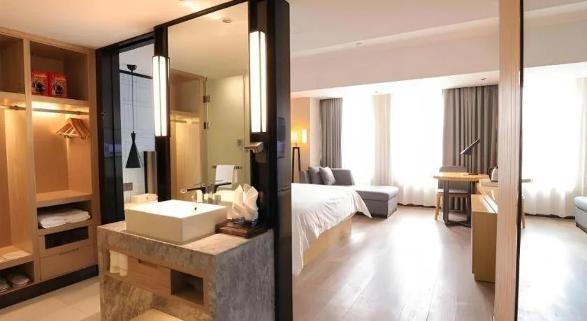 Bed in GreenTree Eastern Hotel Hunan Changsha Xinsha Luositang Metro Station