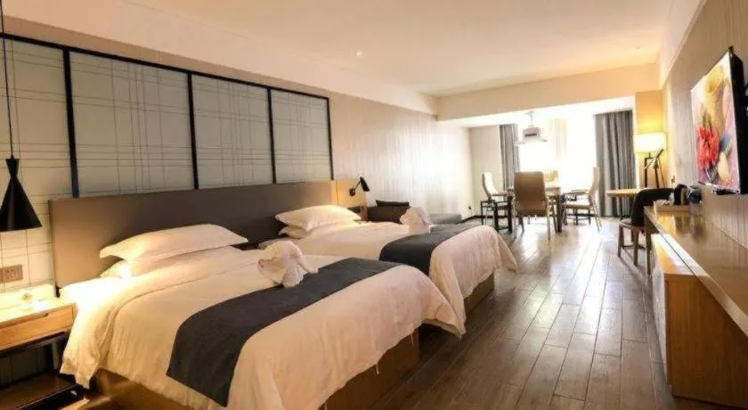 Bed in GreenTree Eastern Hotel Hunan Changsha Xinsha Luositang Metro Station