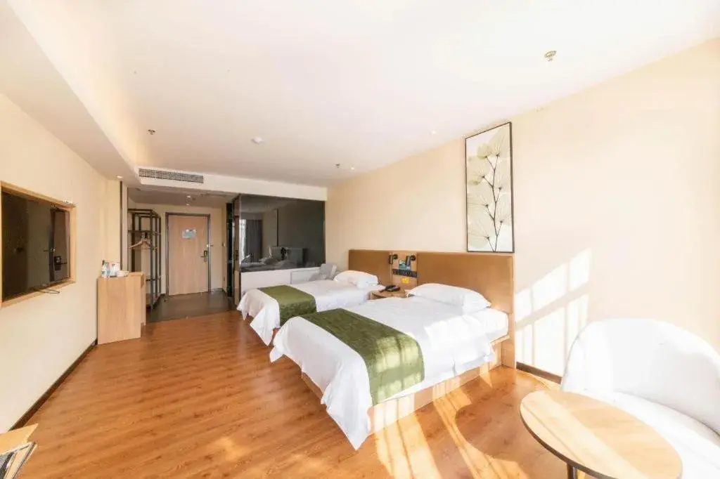 Bed in GreenTree Inn Lu'an Jin'an District Yuanda Xingfuli Bed in GreenTree Inn Lu'an Jin'an District Yuanda Xingfuli