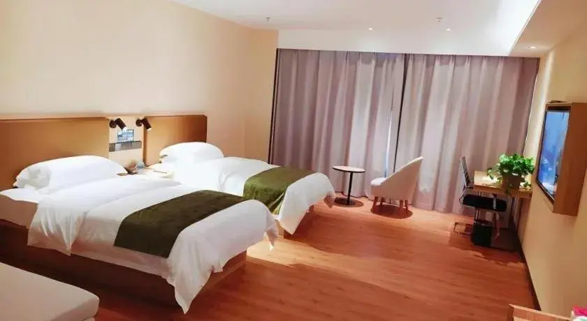 Bed in GreenTree Inn Lu'an Jin'an District Yuanda Xingfuli Bed in GreenTree Inn Lu'an Jin'an District Yuanda Xingfuli