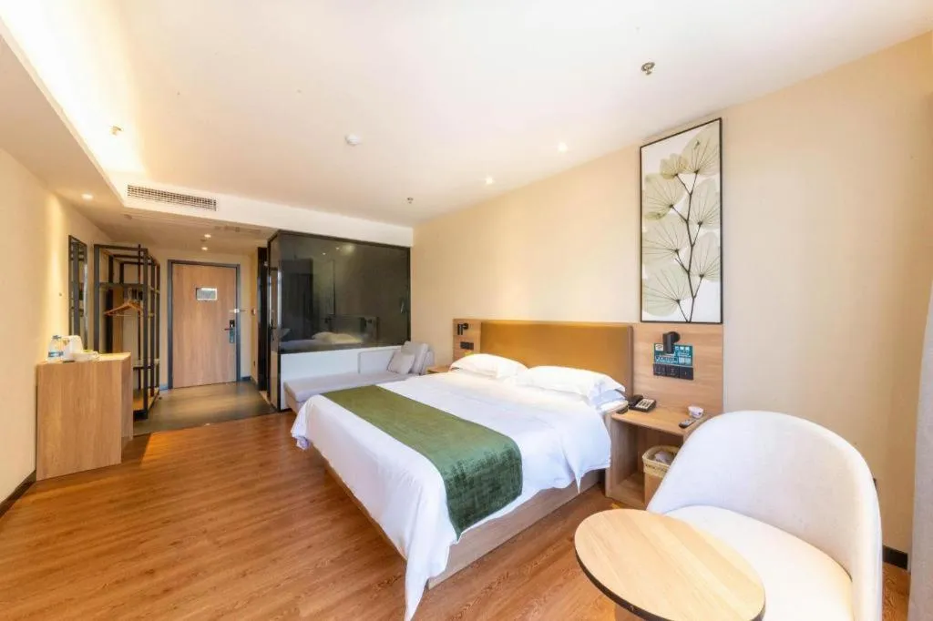 Bed in GreenTree Inn Lu'an Jin'an District Yuanda Xingfuli