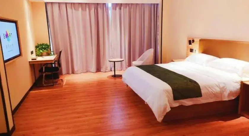 Bed in GreenTree Inn Lu'an Jin'an District Yuanda Xingfuli Bed in GreenTree Inn Lu'an Jin'an District Yuanda Xingfuli