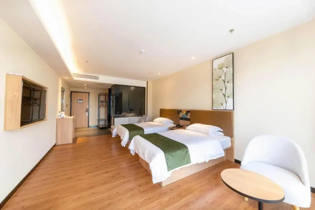 Bed in GreenTree Inn Lu'an Jin'an District Yuanda Xingfuli Bed in GreenTree Inn Lu'an Jin'an District Yuanda Xingfuli