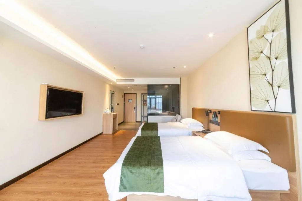 Bed in GreenTree Inn Lu'an Jin'an District Yuanda Xingfuli