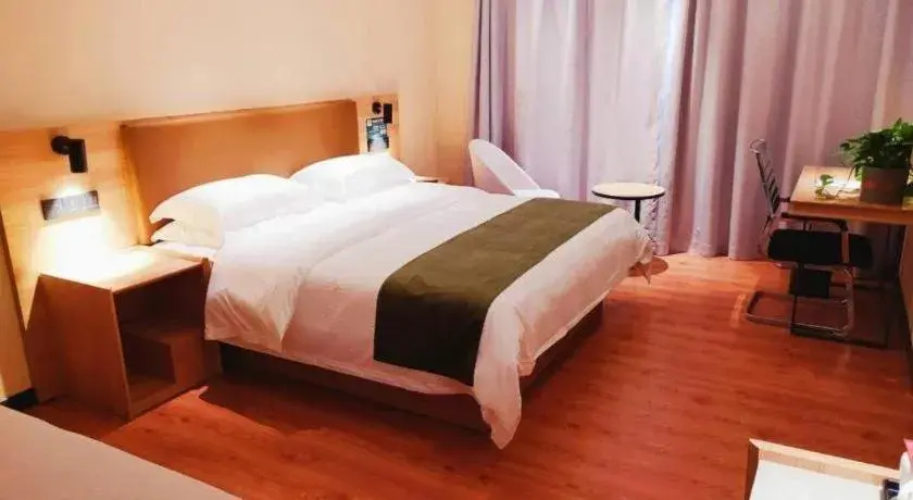 Bed in GreenTree Inn Lu'an Jin'an District Yuanda Xingfuli Bed in GreenTree Inn Lu'an Jin'an District Yuanda Xingfuli