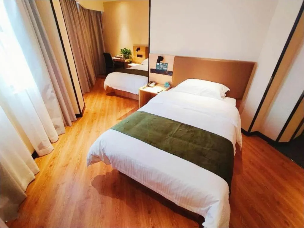 Bed in GreenTree Inn Lu'an Jin'an District Yuanda Xingfuli