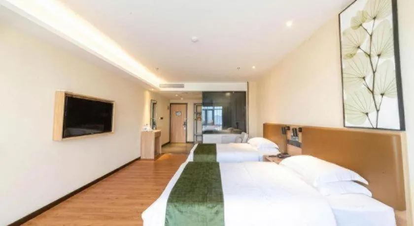 Bed in GreenTree Inn Lu'an Jin'an District Yuanda Xingfuli