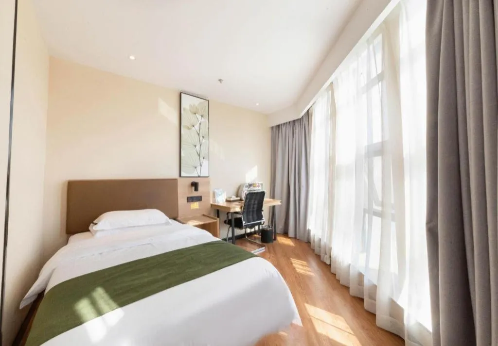 Bed in GreenTree Inn Lu'an Jin'an District Yuanda Xingfuli