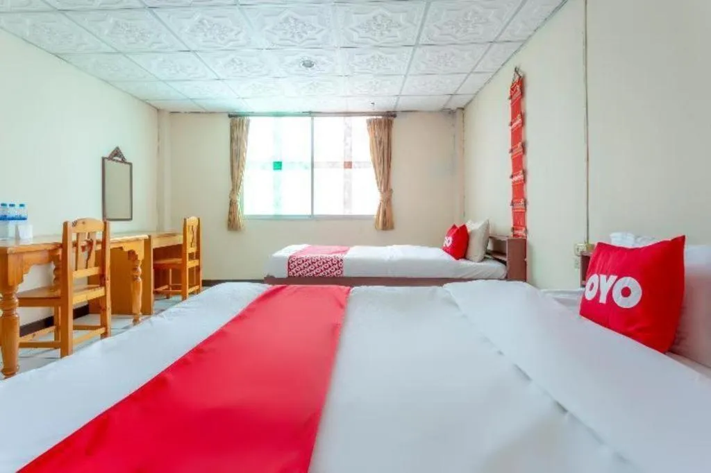 Bed in OYO 1000 Maetang Hotel