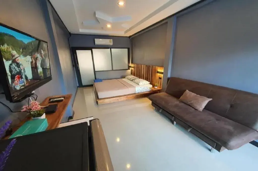 Bed in OYO 75305 T Park Pak Chong Bed in OYO 75305 T Park Pak Chong