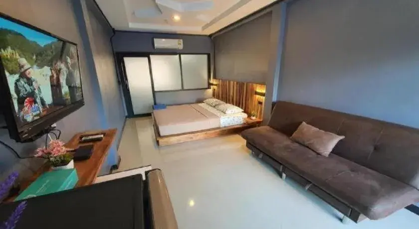 Bed in OYO 75305 T Park Pak Chong Bed in OYO 75305 T Park Pak Chong