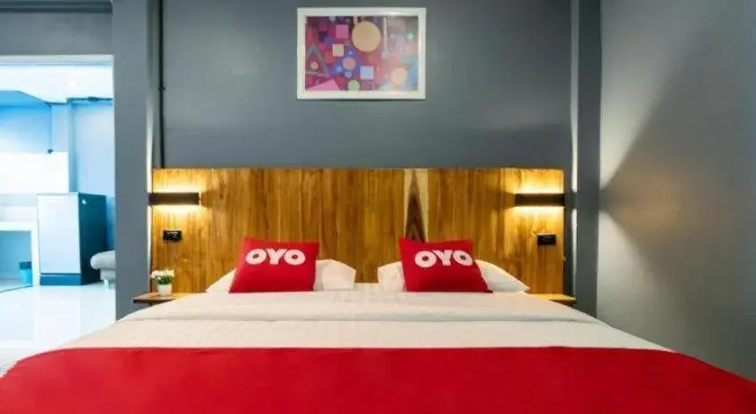 Bed in OYO 75305 T Park Pak Chong Bed in OYO 75305 T Park Pak Chong