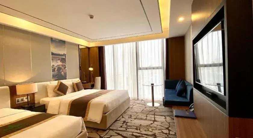 Bed in Khach san Toan Thang Stone Bed in Khach san Toan Thang Stone