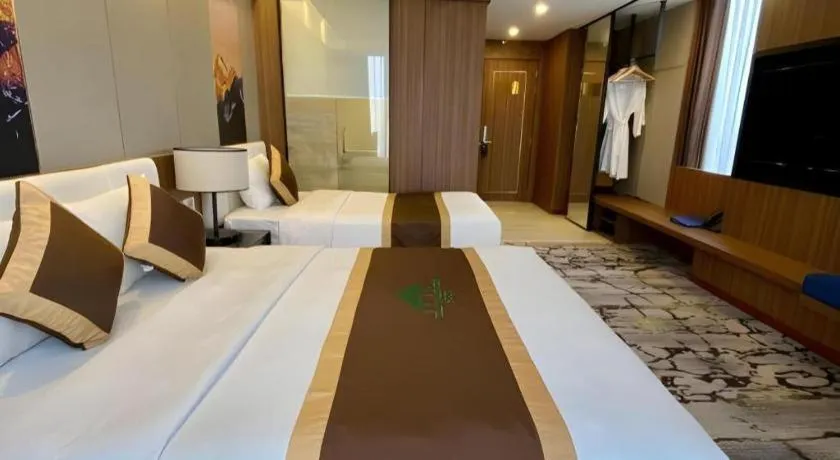 Bed in Khach san Toan Thang Stone