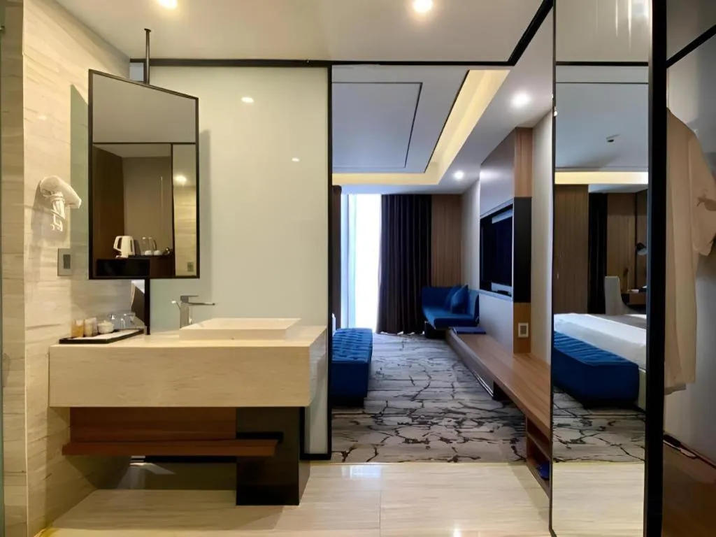 Bed in Khach san Toan Thang Stone