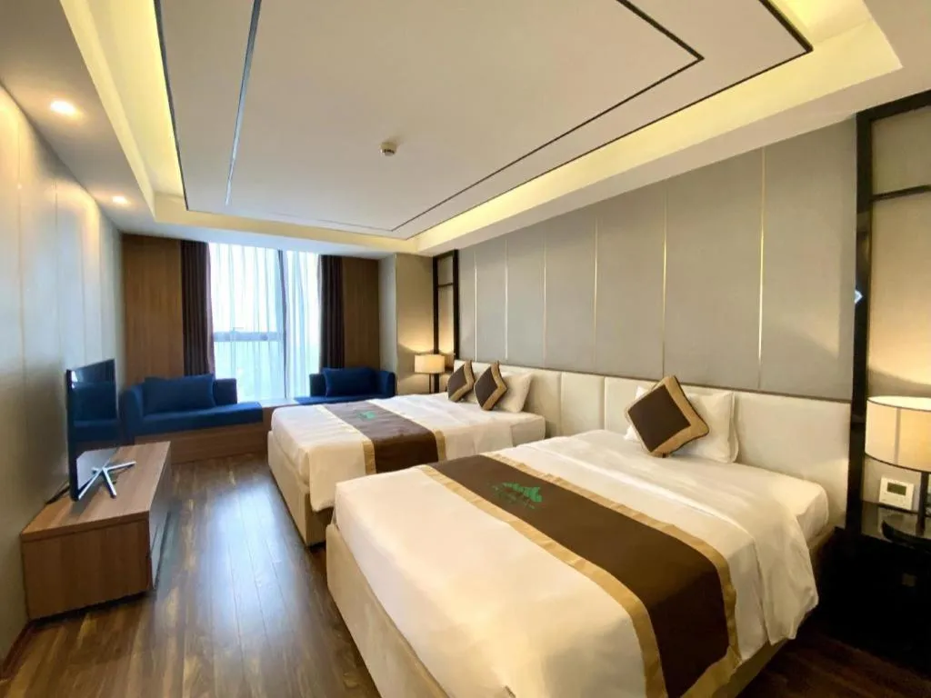 Bed in Khach san Toan Thang Stone