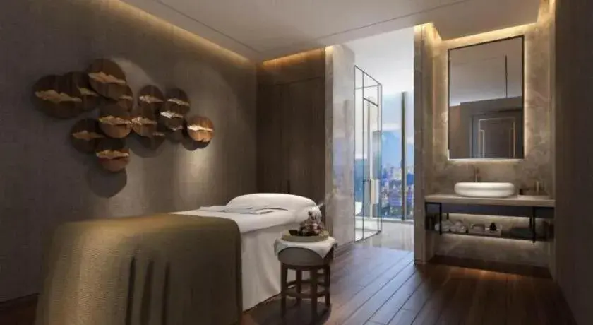 Bed in Khach san Toan Thang Stone Bed in Khach san Toan Thang Stone