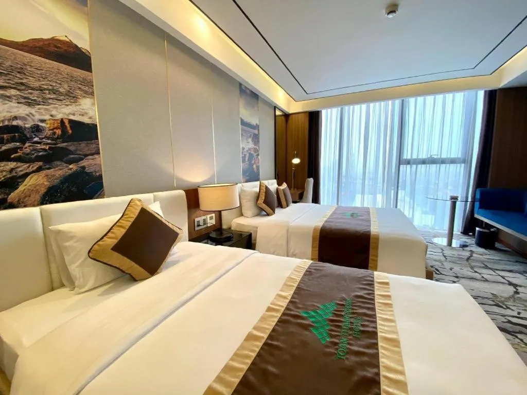 Bed in Khach san Toan Thang Stone