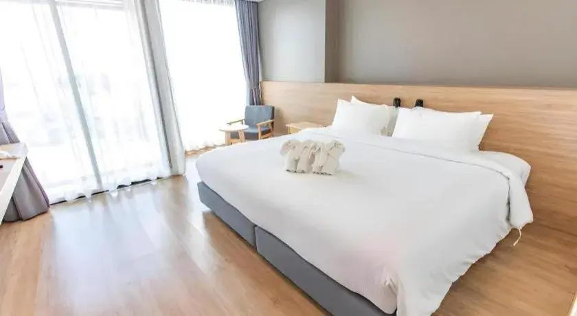 Bed in Chewa Khong Hotel Nakhon Phanom Bed in Chewa Khong Hotel Nakhon Phanom