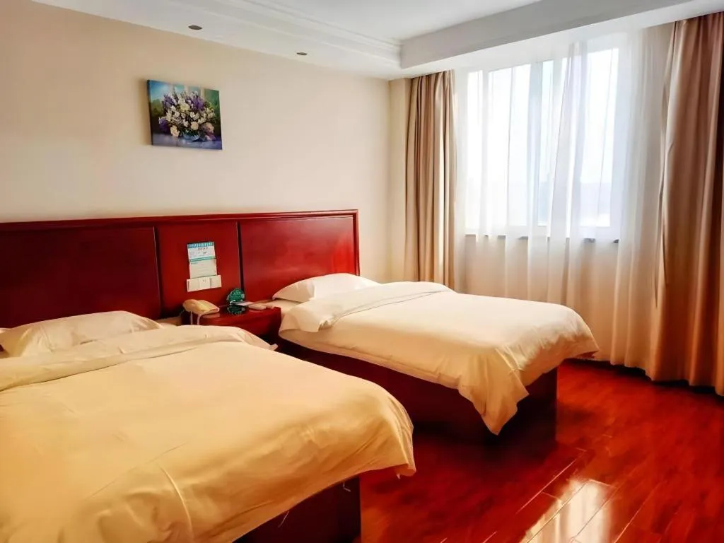 Bed in GreenTree Inn Chuzhou Dingyuan County People's Square General Hospital Business Hotel
