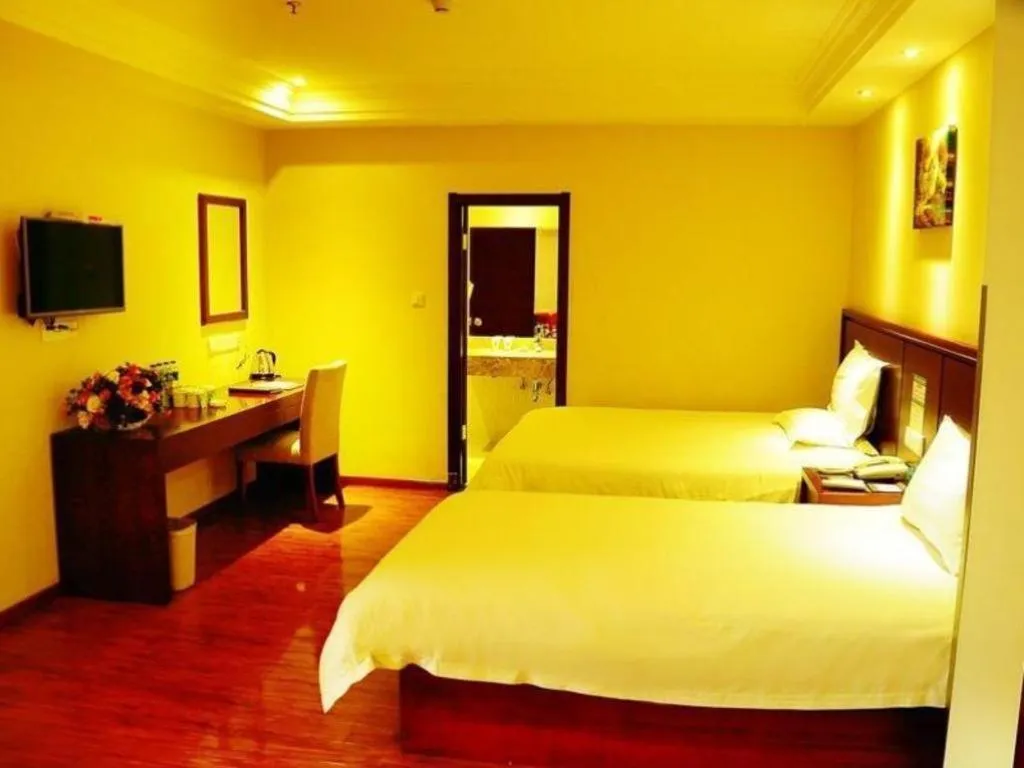 Bed in GreenTree Inn Chuzhou Dingyuan County People's Square General Hospital Business Hotel