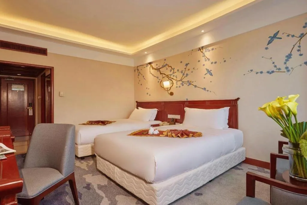 Bed in Meiyuan Hotel Hangzhou