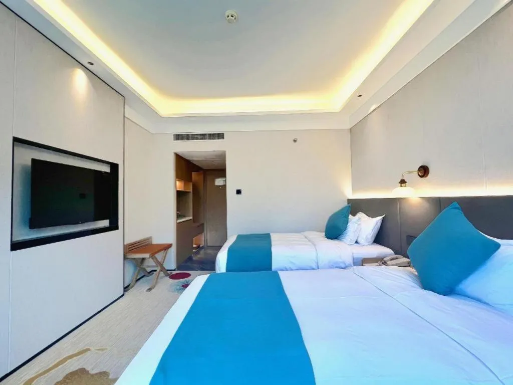 Bed in Meiyuan Hotel Hangzhou