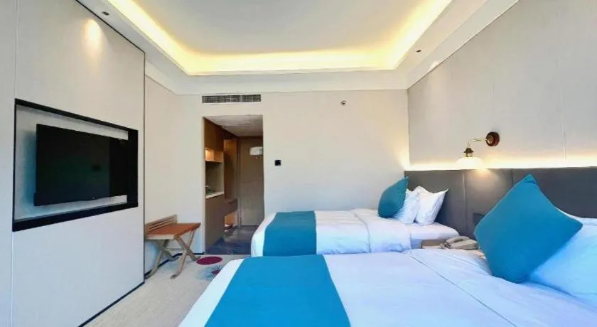 Bed in Meiyuan Hotel Hangzhou