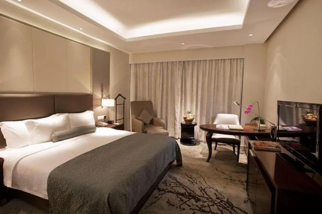 Bed in Meiyuan Hotel Hangzhou