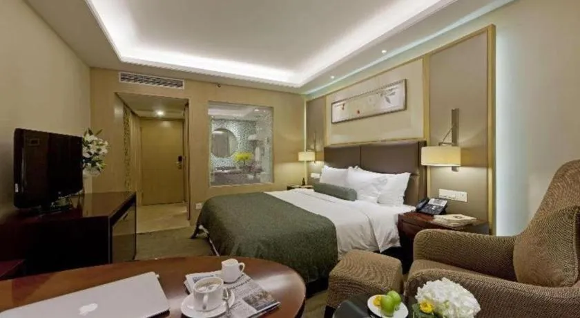 Bed in Meiyuan Hotel Hangzhou