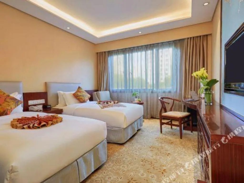 Bed in Meiyuan Hotel Hangzhou