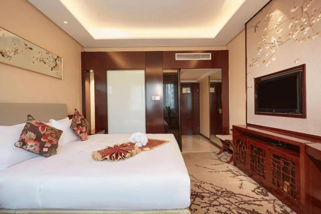 Bed in Meiyuan Hotel Hangzhou