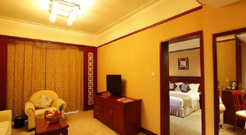 Bed in Meiyuan Hotel Hangzhou