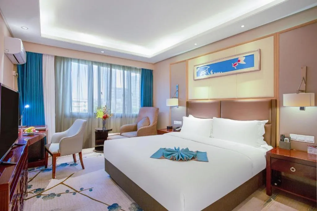 Bed in Meiyuan Hotel Hangzhou